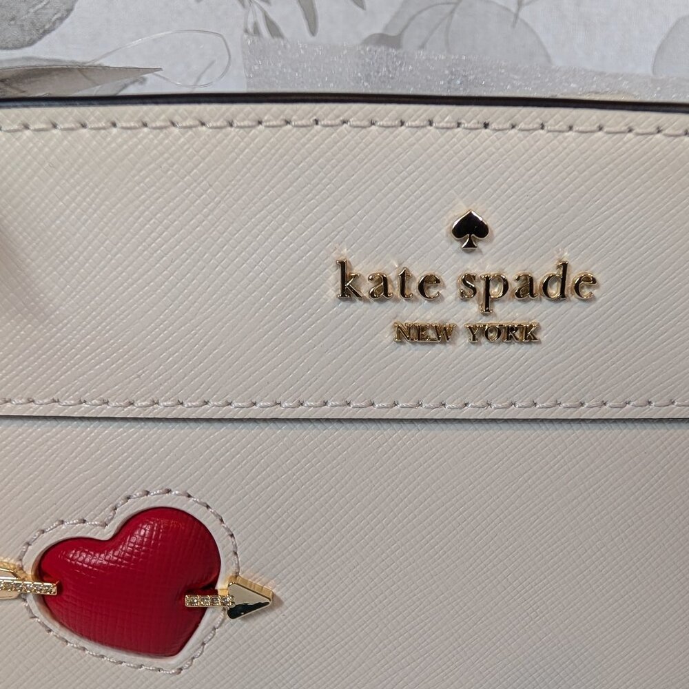 RAFFLE - ONLY 4 LEFT  NWT Kate Spade Madison Puffy Heart Small Satchel MSRP $409 - Picture 10 of 14